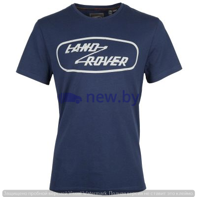 Мужская футболка Land Rover Men's Heritage Logo Graphic T-Shirt, Navy, артикул LFTM946NVC