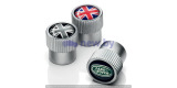 Набор из 4-х колпачков ниппелей Land Rover Union Jack Valve Stem Caps, артикул LR027664 Набор из 4-х колпачков ниппелей Land Rover Union Jack Valve Stem Caps, артикул LR027664