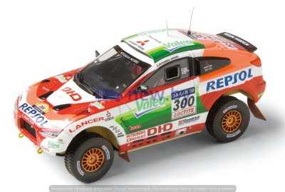Модель автомобиля Mitsubishi Racing Lancer Dakar 2009 1:43, артикул MME50208