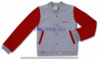 Детская куртка-бомбер Toyota Boys Bomber, Grey - Red, артикул TMDR22B128