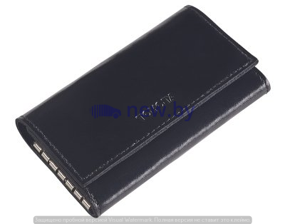 Кожаный футляр для ключей Toyota Leather Key Case, Weekend, Black, артикул TMSUV03KHD