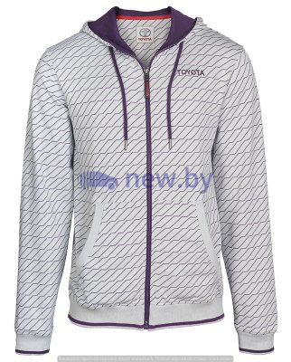 Мужская толстовка Toyota Men's Hoody, Weekend, White/Purple, артикул TMSUV2M01M00