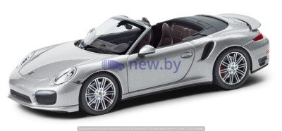 Модель автомобиля Porsche 911 Turbo Convertible, Silver, артикул WAP0205600E