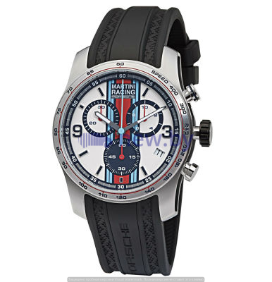 Наручные часы хронограф Porsche Martini Racing, Sport Chrono, silver/black/red/blue, артикул WAP0700020J