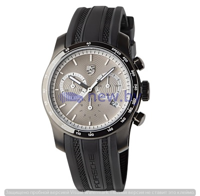 Спортивный хронограф Porsche 911 Sports Chronograph, silver/black, артикул WAP0709000K
