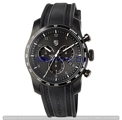 Спортивный хронограф Porsche 911 Sports Chronograph, black, артикул WAP0709110K