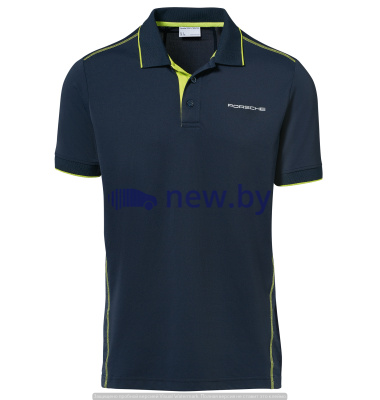 Мужское поло Porsche Men’s Golf Polo Shirt Sport, Dark Blue, артикул WAP54200S0J