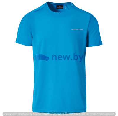 Мужская футболка Porsche Taycan Collection Men’s T-shirt, Blue, артикул WAP60100S0LTYC