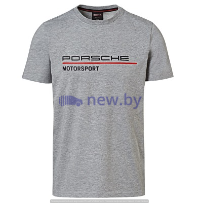 Мужская футболка Porsche Men’s T-shirt, Motorsport, Grey, артикул WAP80900S0LFMS