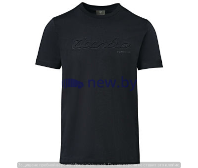 Мужская футболка Porsche Turbo T-shirt, Men's, Essential, Black, артикул WAP82300S0K