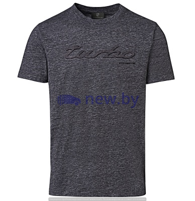 Мужская футболка Porsche Turbo T-shirt, Men's, Essential, Mottled Grey, артикул WAP82400S0K
